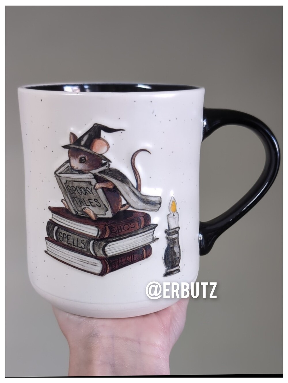 Cobwebs and Cauldrons Bookish Mouse Halloween Mug 📚🐁